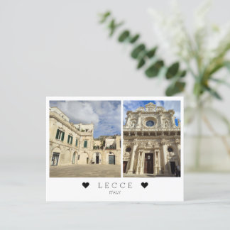 Cartão Postal Personalizado, ponto de vista de Lecce, Apúlia, Po