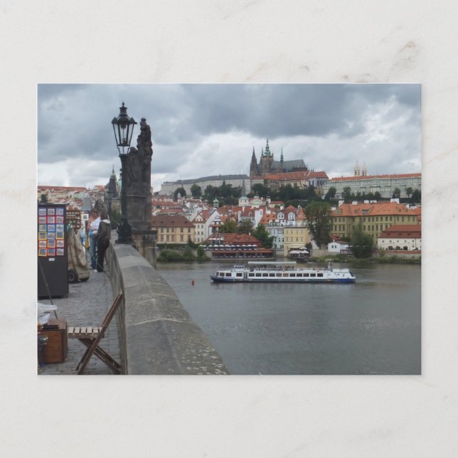 Cartão postal personalizado Praga/Praha (Frente)