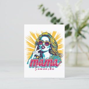 Cartão Postal Personalizado Retro Mama Pop Art (5)
