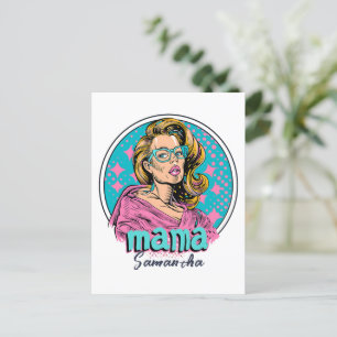 Cartão Postal Personalizado Retro Mama Pop Art (8)