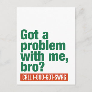 Cartão postal personalizado SWAG