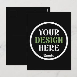 Cartão Postal personalizado, único, elegante e minimalista