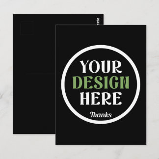 Cartão Postal personalizado, único, elegante e minimalista
