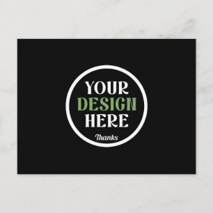 Cartão Postal personalizado, único, elegante e minimalista hersh