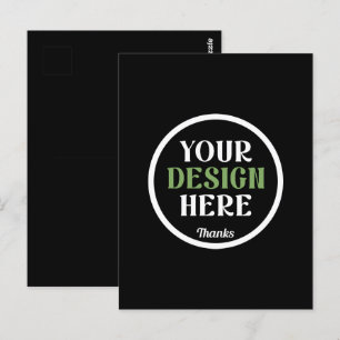 Cartão Postal personalizado, único, elegante e minimalista hersh