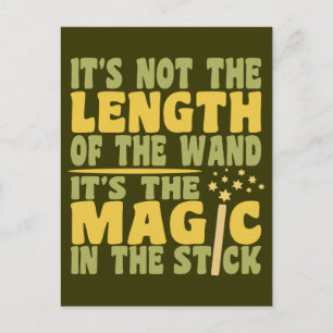 Cartão postal personalizado WAND MAGIC