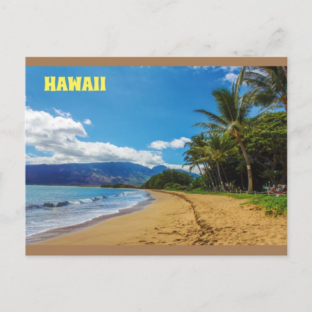 Cartão Postal Personalizar Aloha Hawaii Tropical (Frente)