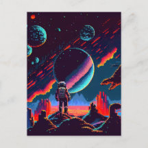Personalizar - Astronauta Espacial Retro de 8 Bits