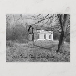 Cartão Postal Personalizar esta Casa Abandonada no bosque