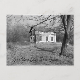 Cartão Postal Personalizar esta Casa Abandonada no bosque