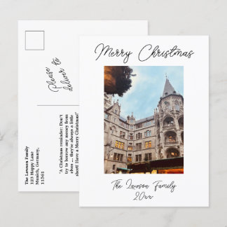 Cartão Postal Personalizar Mercado de Natal Munique Alemanha Pos