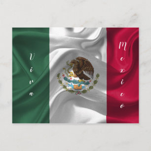 Cartão Postal Personalizar Sinalizador Viva México