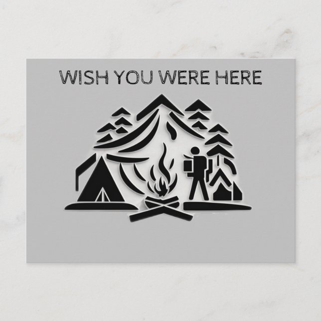 Cartão Postal Personalizar Viagem de Campanha de Texto (Frente)