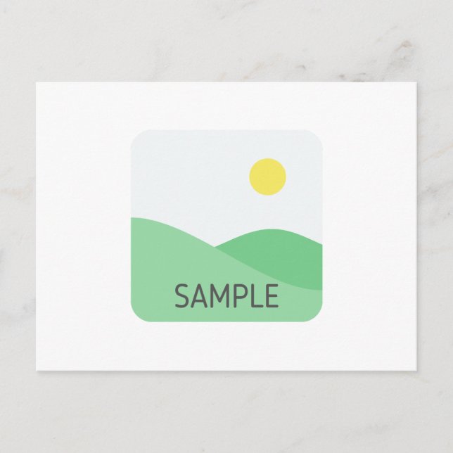 Cartão postal personalizável (Frente)