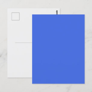 Cartão Postal Personalizável Azul Real