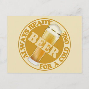 Cartão postal personalizável BEER