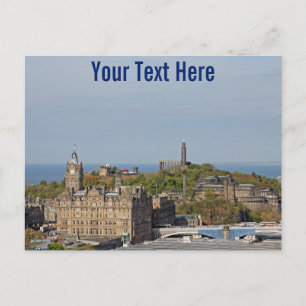 Cartão postal personalizável de Edimburgo, Escócia