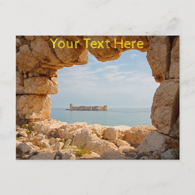 Cartão Postal Personalizável Kizkalesi, Turquia (Frente)