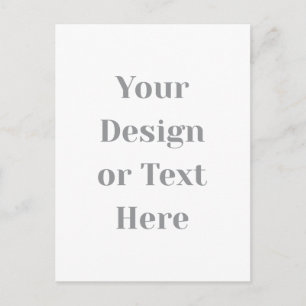 Cartão Postal Personalizável Seu Design ou Texto Aqui Personaliz