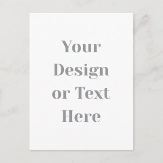 Cartão Postal Personalizável Seu Design ou Texto Aqui Personaliz