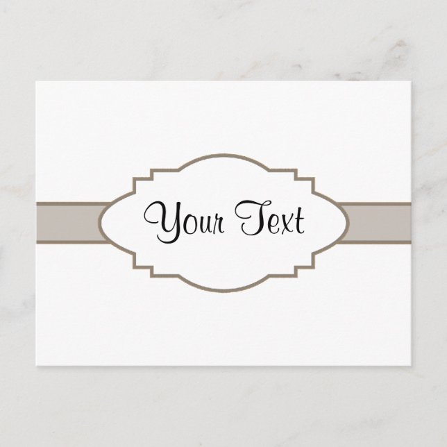 Cartão Postal Personalize! Nameplate (Frente)