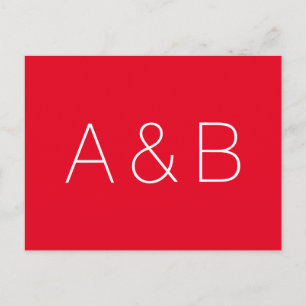 Cartão Postal Personalize, personalize alfabeto inicial monogram