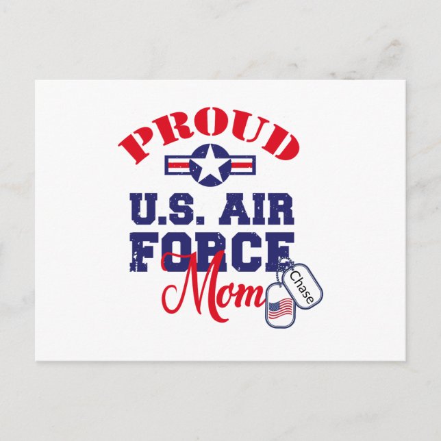 Cartão Postal Personalize Placa de Identificação da Mãe da Força (Frente)