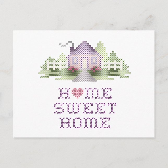 Cartão Postal Personalize seu Cartão-postal Home Sweet Home (Frente)