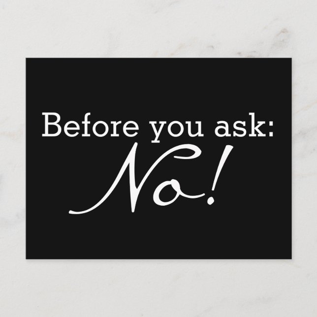 Cartão Postal Personalize seu ditado ou sabedoria engraçada (Frente)