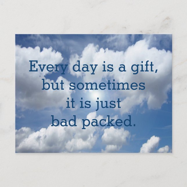 Cartão Postal Personalize seu ditado ou sabedoria engraçada (Frente)