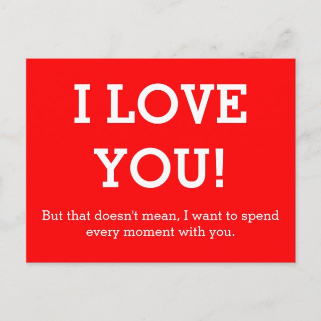 Cartão Postal Personalize seu ditado ou sabedoria engraçada (Frente)