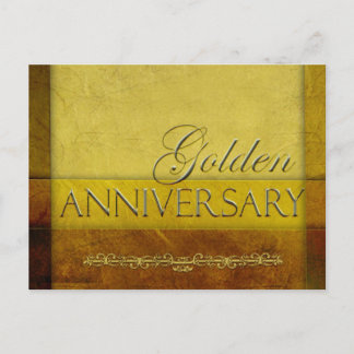 Cartão Postal Personalize seu próprio Aniversário de Ouro