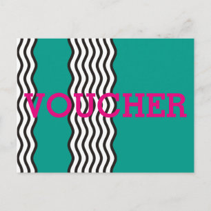 Cartão Postal Personalize seu voucher com texto, assinatura, ima