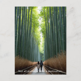 Cartão Postal Personalized Bamboo Forest Walk