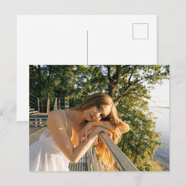 Cartão Postal Personalized Custom Image Postcard for Unique Mess (Frente/Verso)