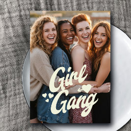 Cartão Postal Personalized Galentine’s Day Photo
