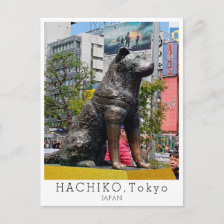 Cartão Postal Personalized, Greetings from TOKYO, Hachiko, Japan