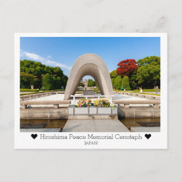Cartão Postal Personalized, Hiroshima Peace Memorial Park, Japan
