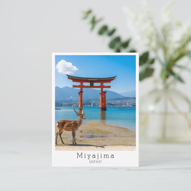 Cartão Postal Personalized Miyajima, Japan (Em pé/Frente)