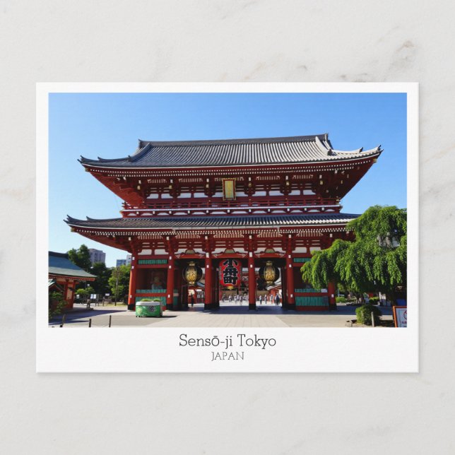 Cartão Postal Personalized, Sensō-ji Temple, TOKYO, Japan (Frente)