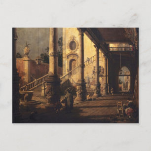 Cartão Postal Perspectiva com um Portico