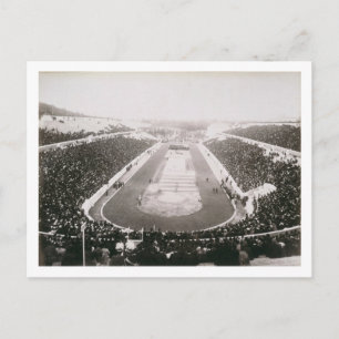 Cartão Postal Perspectiva dos primeiros Jogos Oficiais de Olimpi