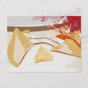 Cartão Postal "Perspectiva Financeira é Excelente" Biscoito da S