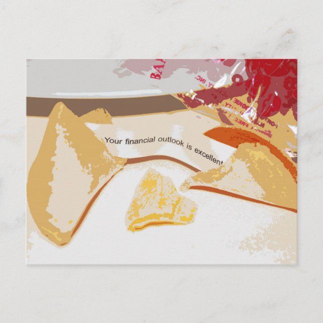 Cartão Postal "Perspectiva Financeira é Excelente" Biscoito da S (Frente)