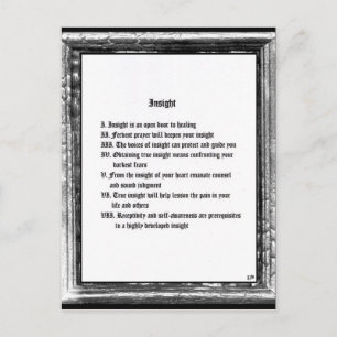 Cartão Postal Perspicácia