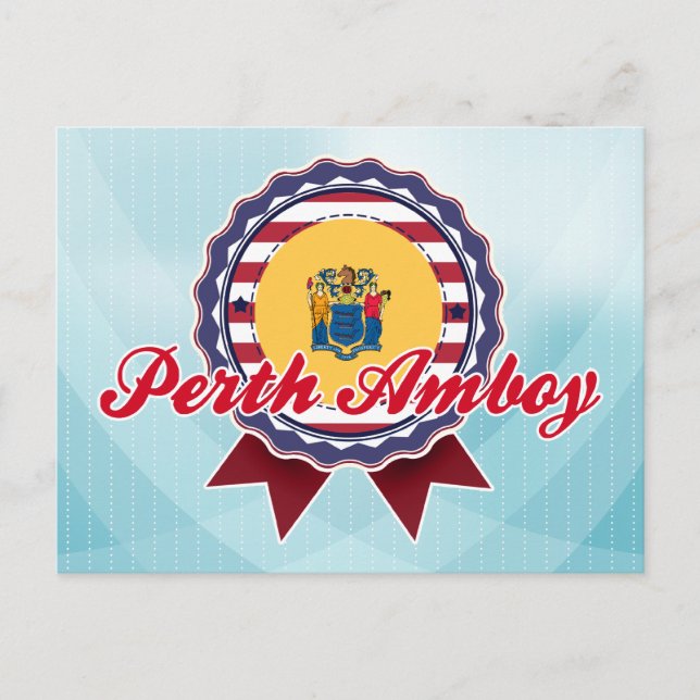 Cartão Postal Perth Amboy, NJ (Frente)