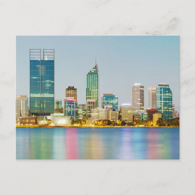 Cartão Postal Perth CBD da Austrália Ocidental de Mill Point Per (Frente)