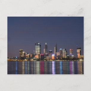 Cartão Postal Perth city skyline postcard