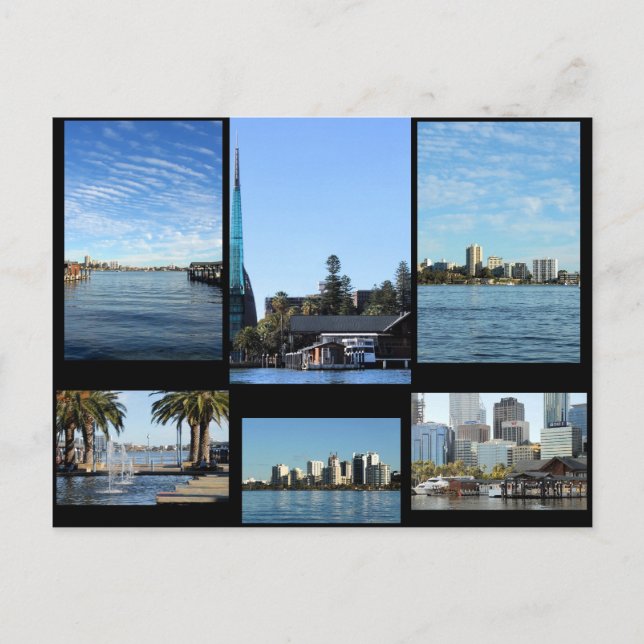 Cartão postal Perth Western Austrália (Frente)