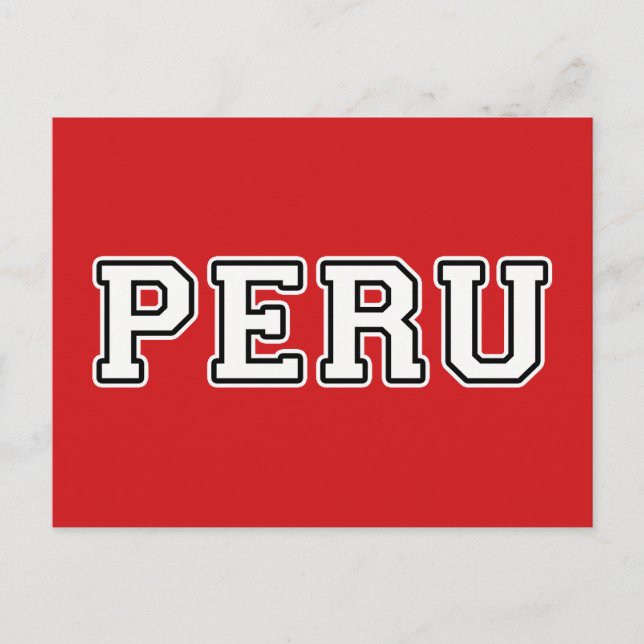 Cartão Postal Peru (Frente)